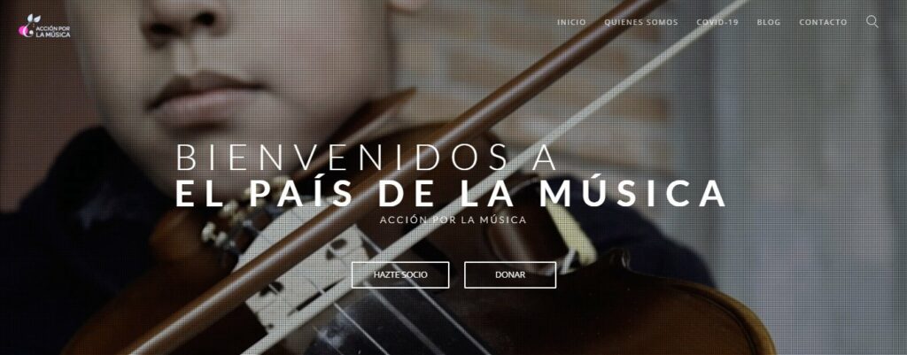 web Acción por la Música