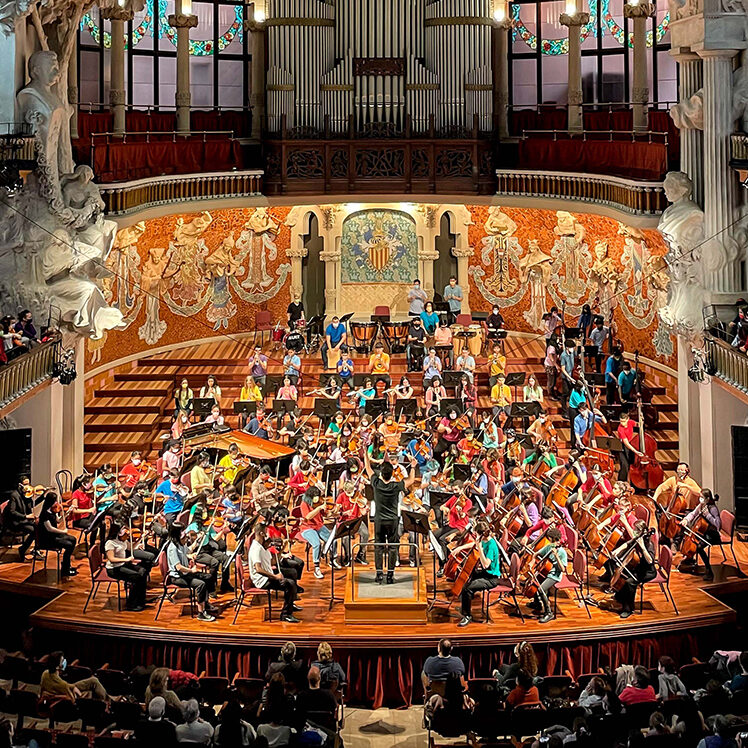 Infancia y juventud en el Palau de Barcelona con Red Música Social