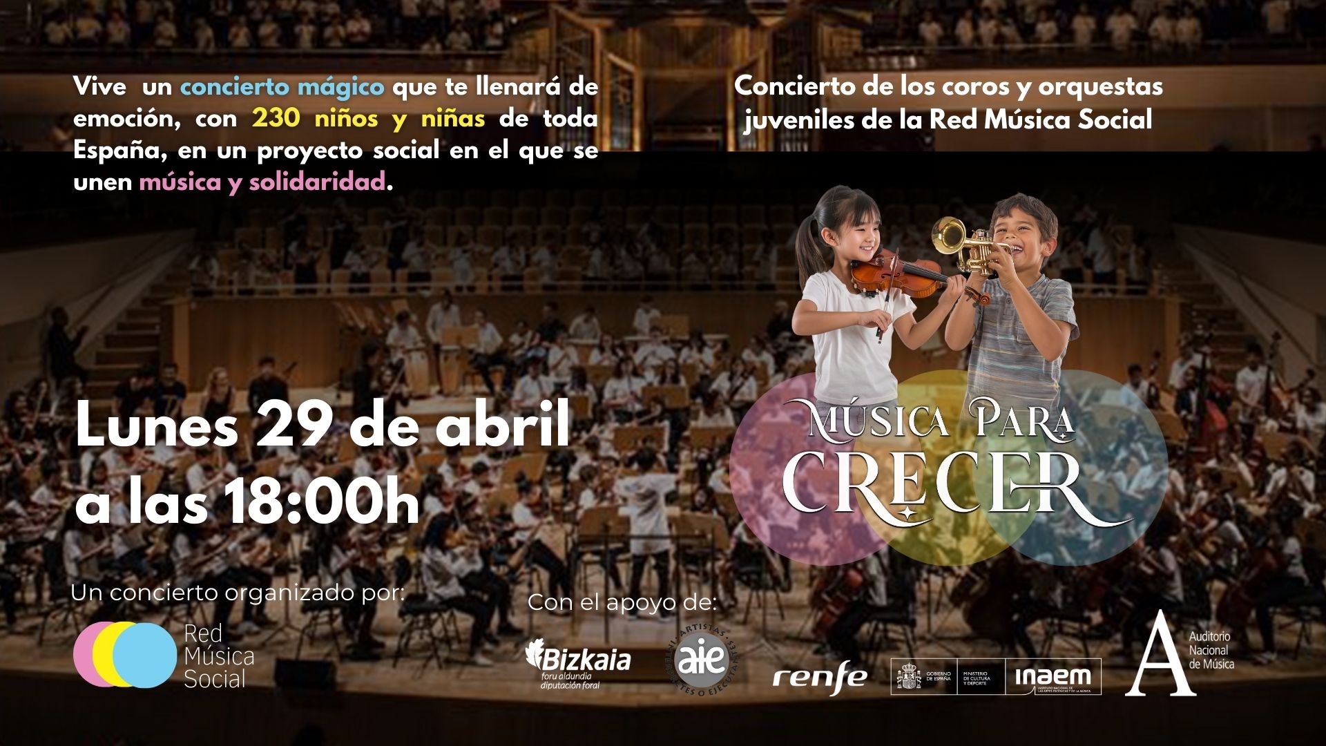 Concierto Red Música Social Auditorio Nacional de Madrid